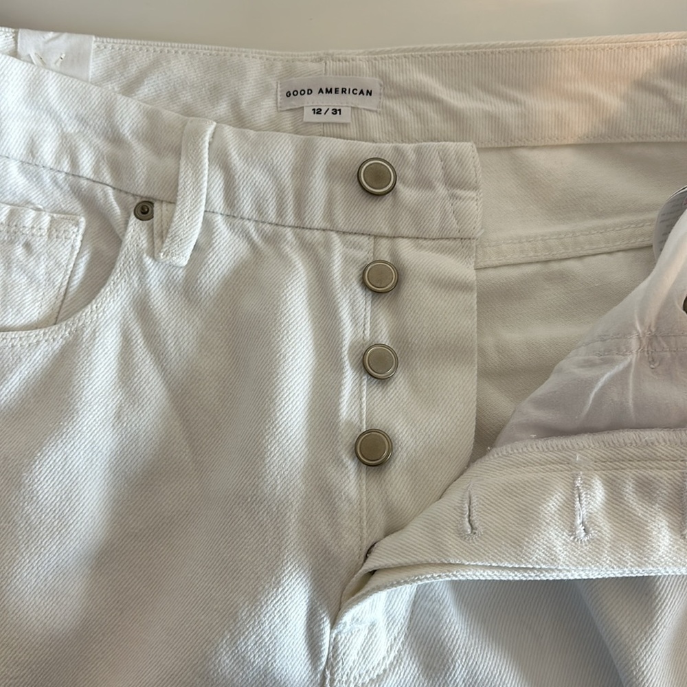 NWT Good American Good Boy Ankle Wrap Jeans - Picture 12 of 12